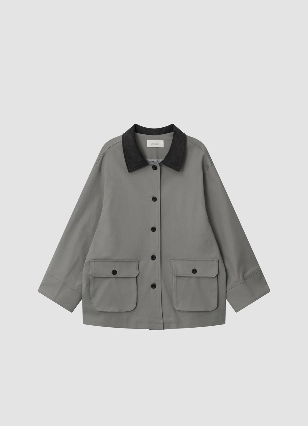 더릴 Corduroy Point Work Jacket_Blue gray 상품 이미지 3