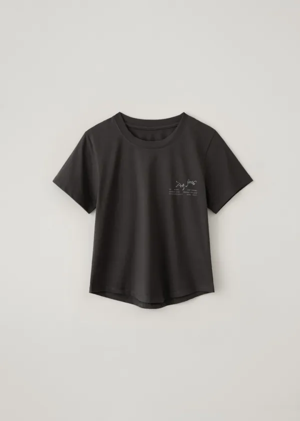 Round crop Prep tee (2colors)