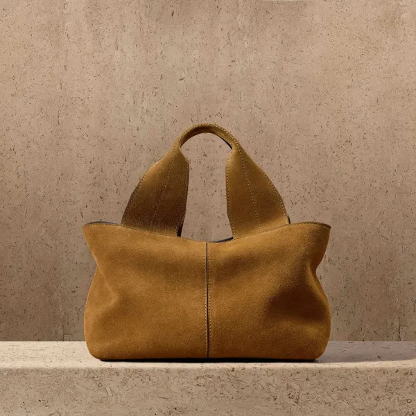Suede Mini Tote - Palamino