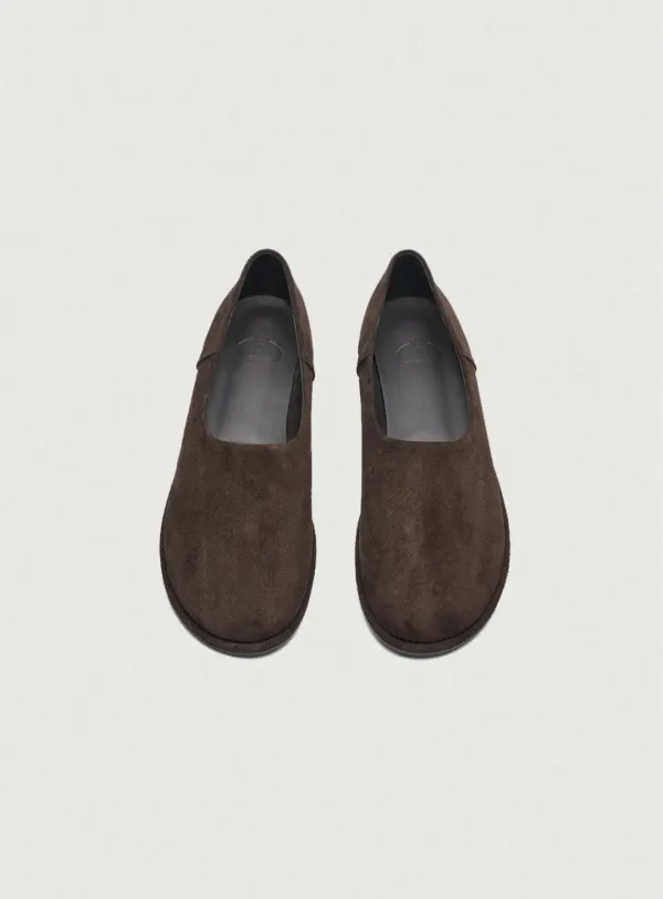 Slip-On Suede Loafers_Brown