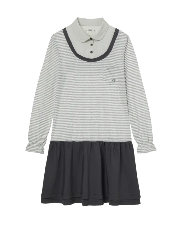 LAYERED ONE PIECE [GREY]