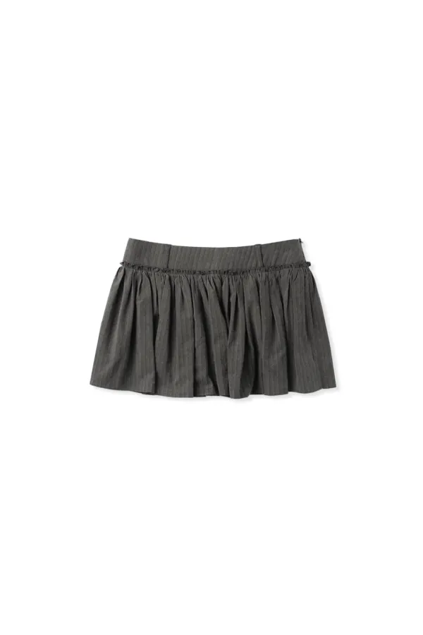 Bas shirring mini skirt