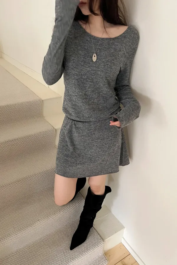 Senn Knit Dress(gray)