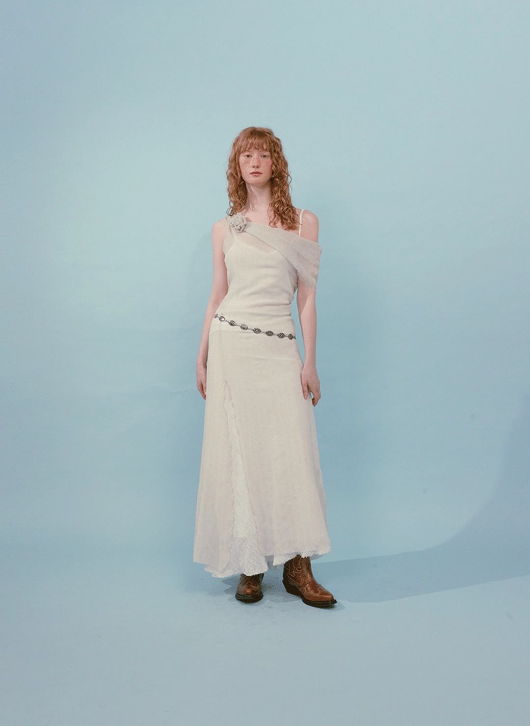 루루서울 Wave Sheer Dress (Ivory) 상품 이미지 2