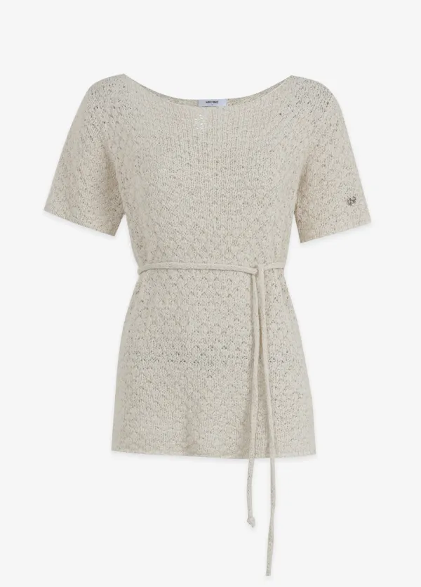  [44-120]  Calenira Half Sleeve Sheer Knit  칼레니라 하프 슬리브 시어 니트  (여름-데일리룩-캐주얼룩-니트-그물니트-루즈핏-스트랩세트-끈셋업-시스루니트-커버업-체형커버-빅사이즈-자체제작) 