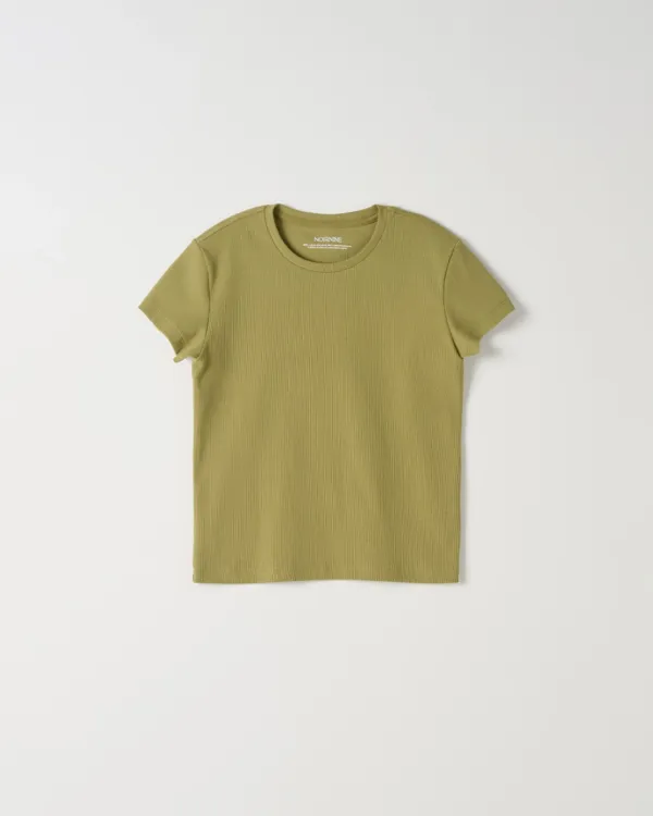 Basic Rib T-Shirt [OLIVE]