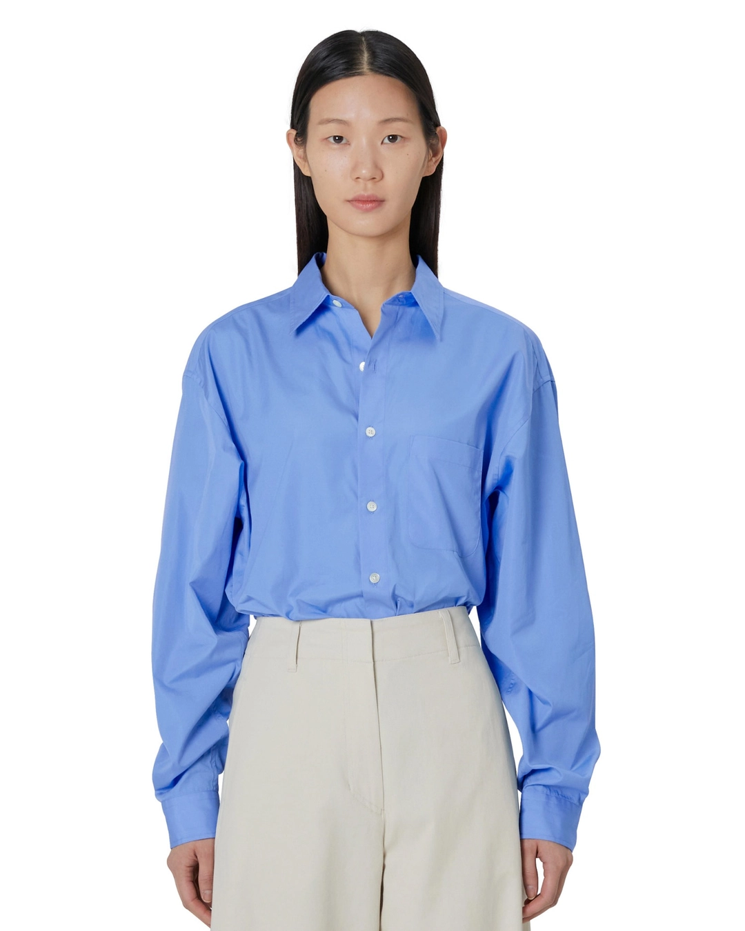 브라운야드 22SS W Steady Shirt, Sax Blue 상품 이미지 2