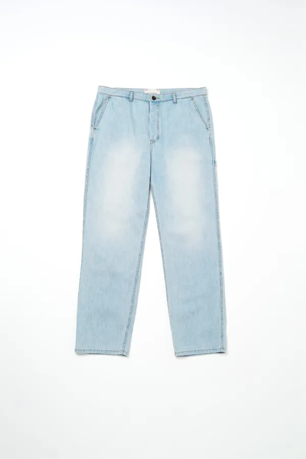 Via Kurly denim pants (Denim blue)