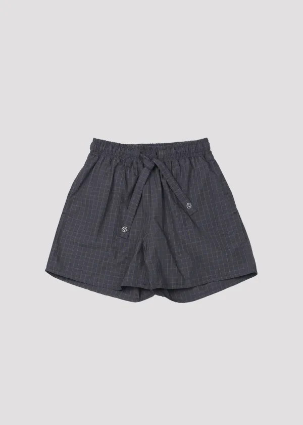 SUMMER PANTS PURPLE CHECK