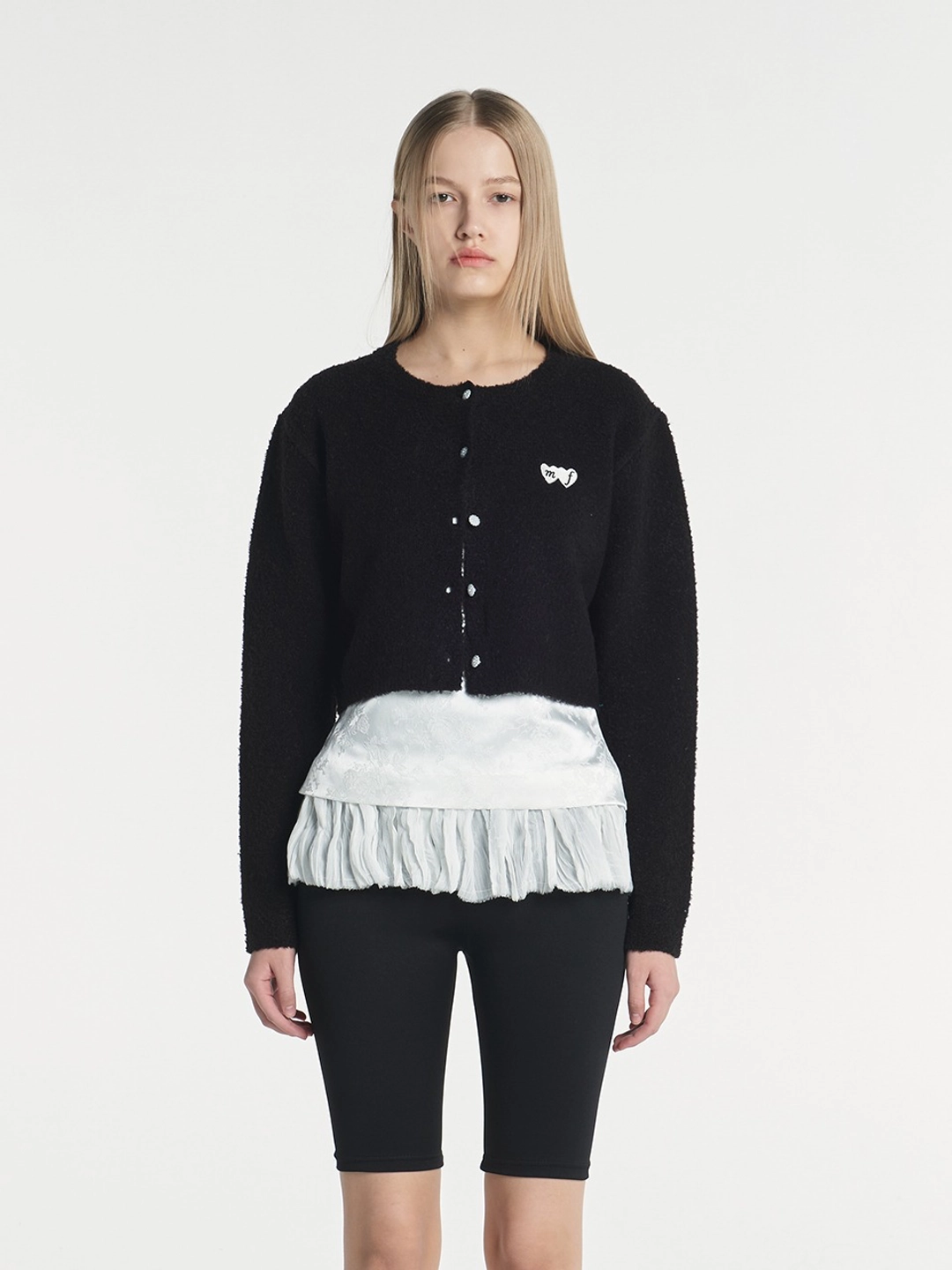 마가린핑거스 MF BOUCLE CARDIGAN (BLACK) 상품 이미지 1