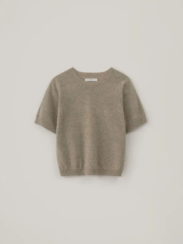 Dove Half Knit - Dark Beige