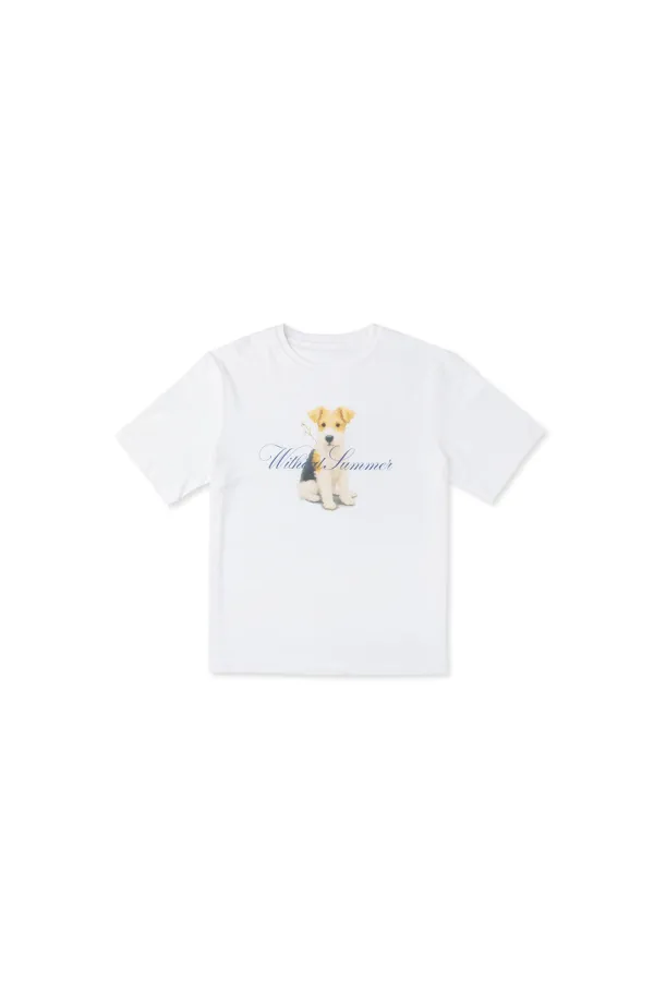 Puppy portrait t-shirt_ivory