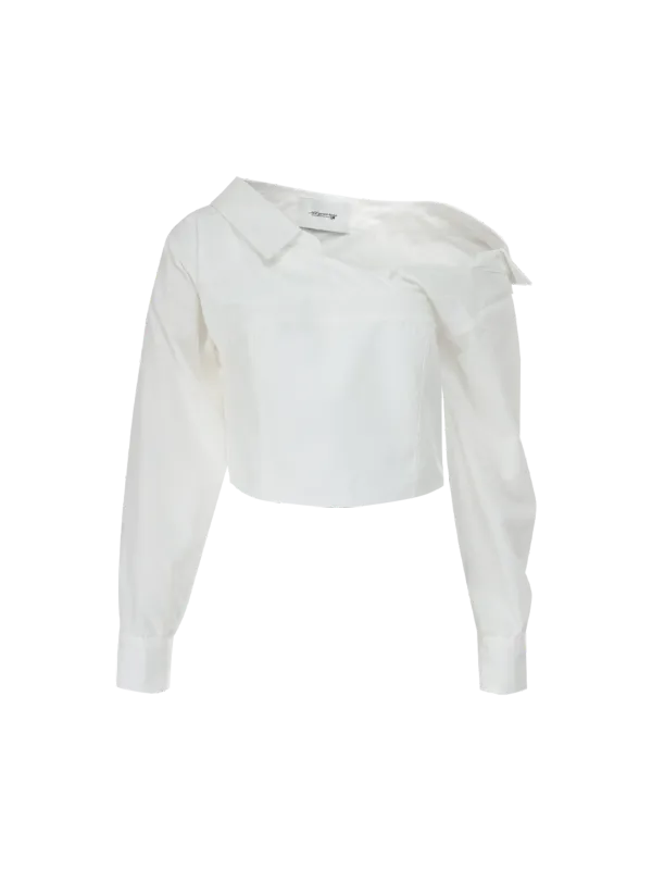 [지수 착용]Ines shirts bustier (White)