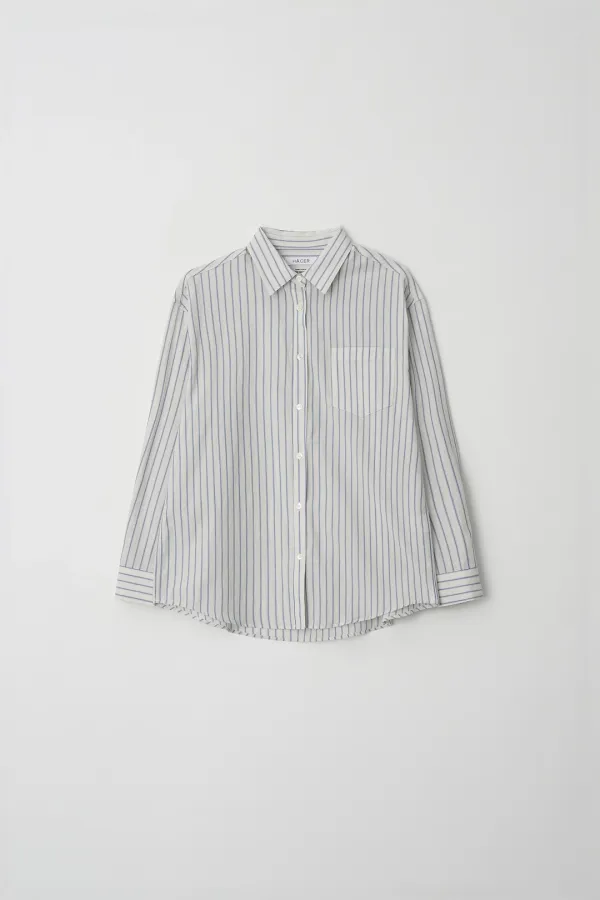 Nico Stripe Shirt (Fabric By KUWAMURA)