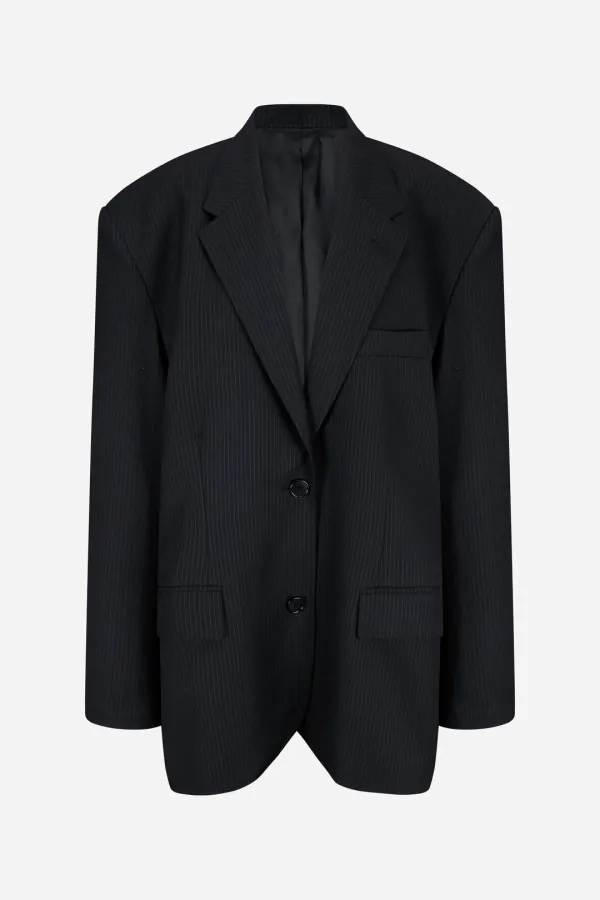 silky stripe jacket