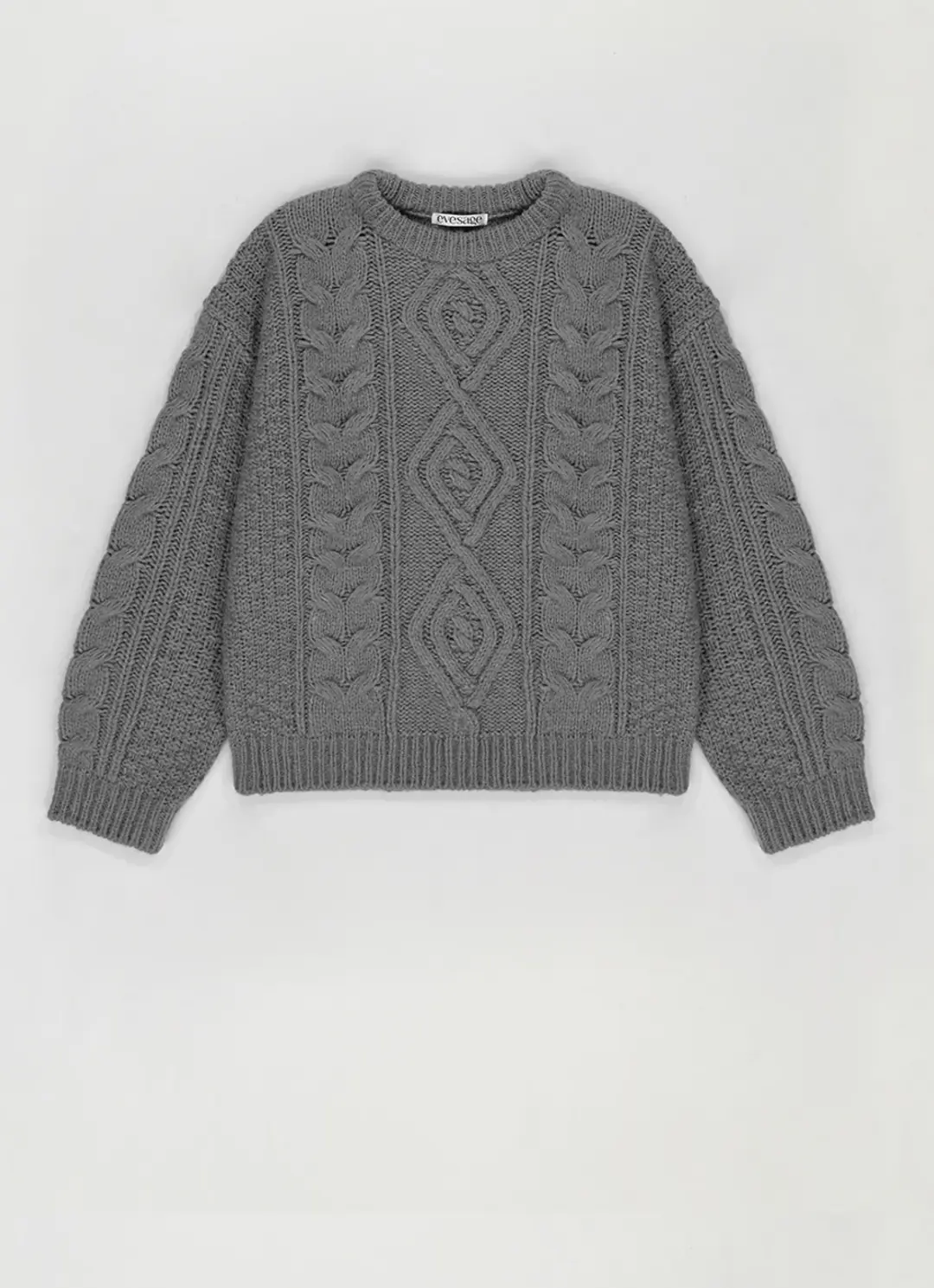 Alpaca wool cable pullover knit
