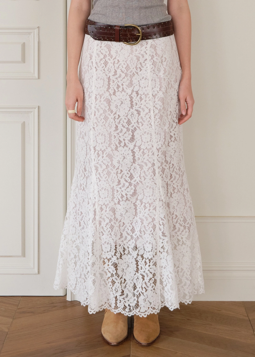 온무드 [3RD] FULL LACE LONG SKIRT 상품 이미지 3
