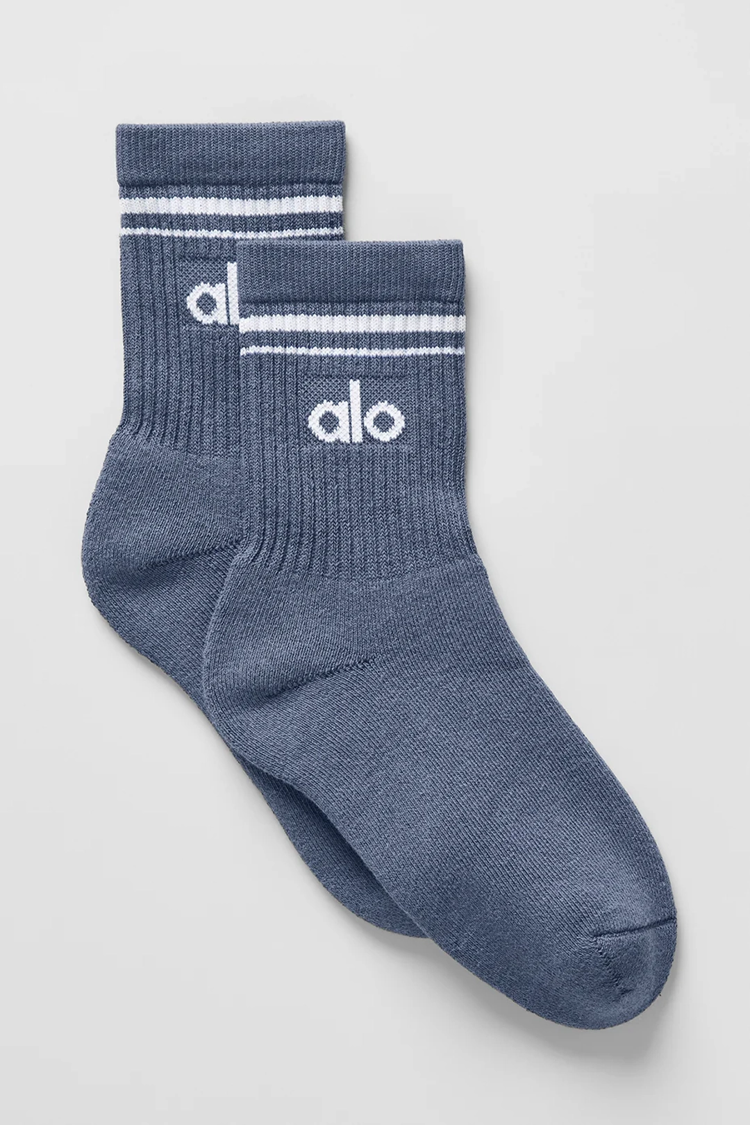 알로요가 Unisex Half-Crew Throwback Sock - Bluestone/White 상품 이미지 1