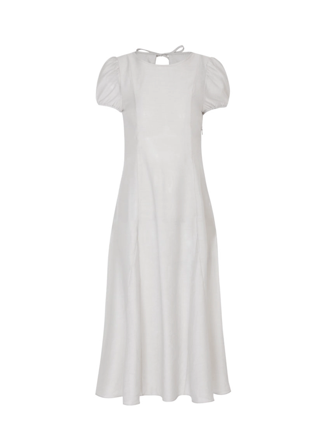 루루서울 Sheer Puff Long Dress (Light Gray) 상품 이미지 3