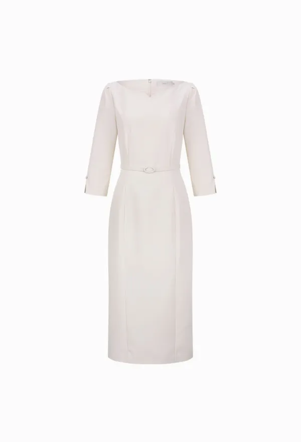 Carys H-Line One-piece (Cream)