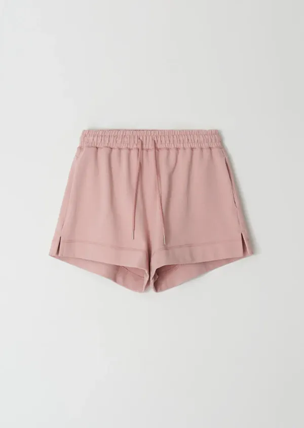 soft banded shorts-pink
