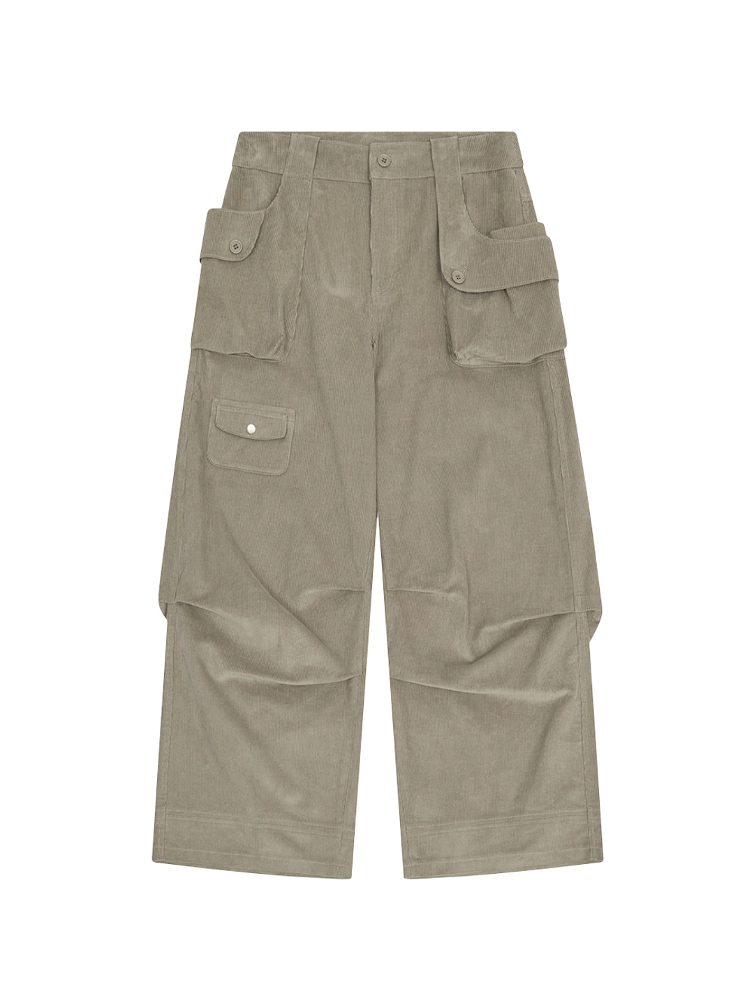 뚜오미오 BUTTON POCKET CORDUROY PANTS [BEIGE] 상품 이미지 1
