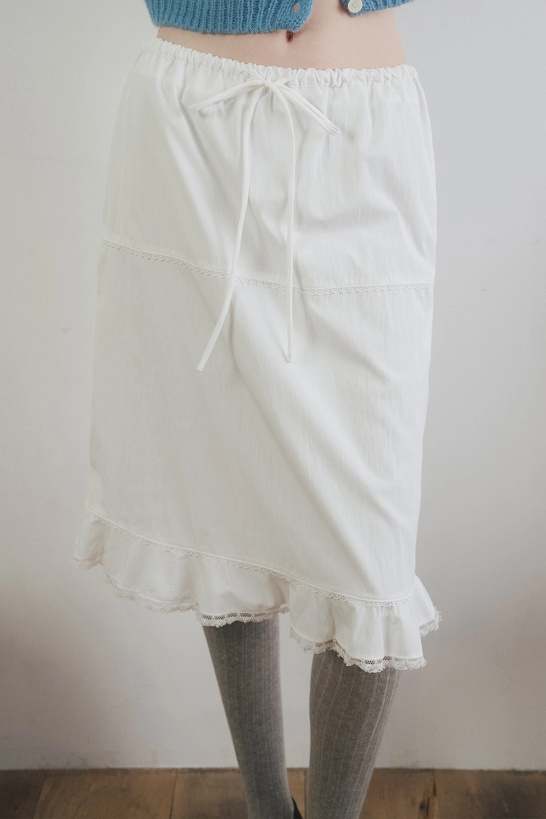 샤드라마 TINY LACE RUFFLE SKIRT 상품 이미지 2