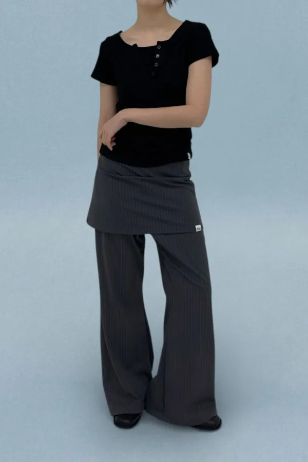 Hush Skirt Pants / Grey