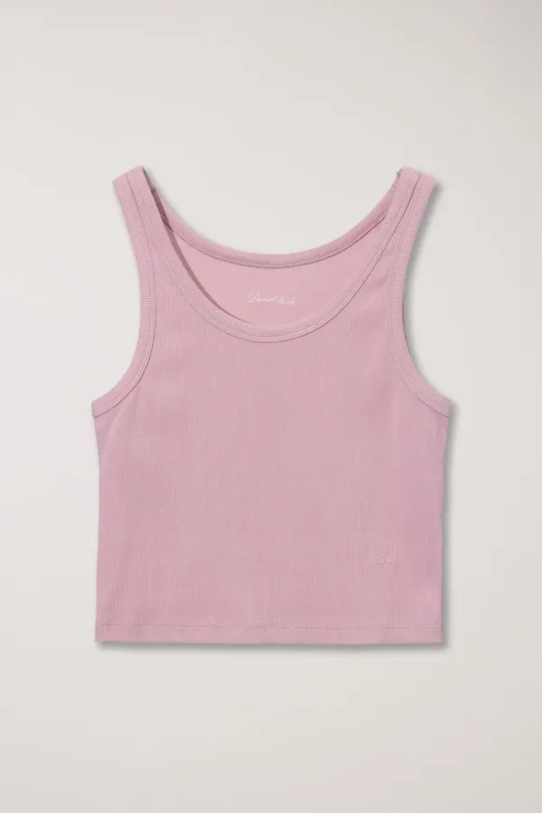 CROPPED SLEEVELESS TOP PINK