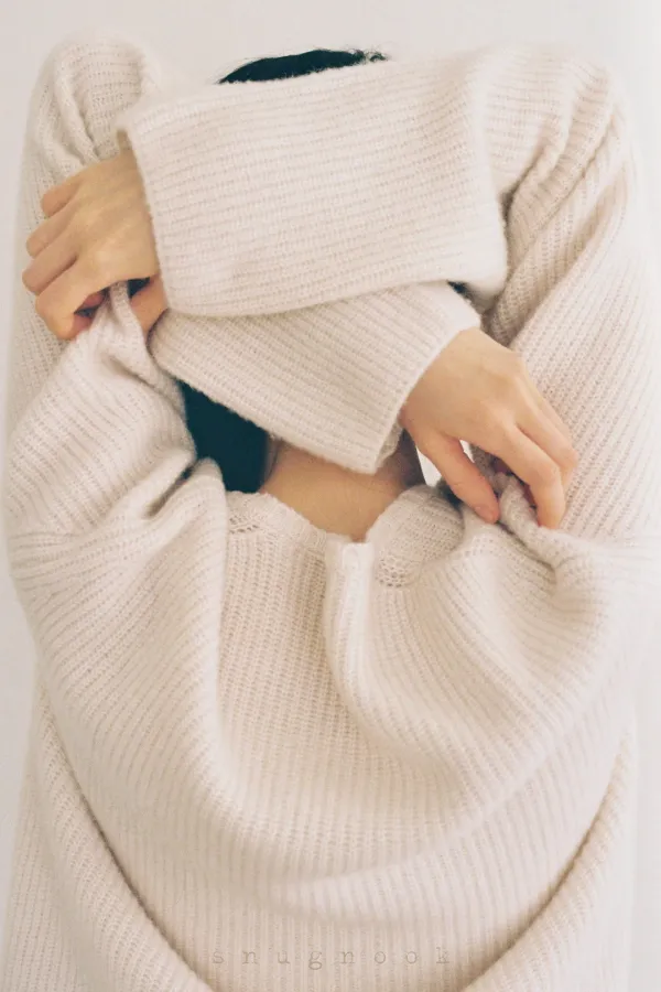 hacci knit - pink ivory - snugnook