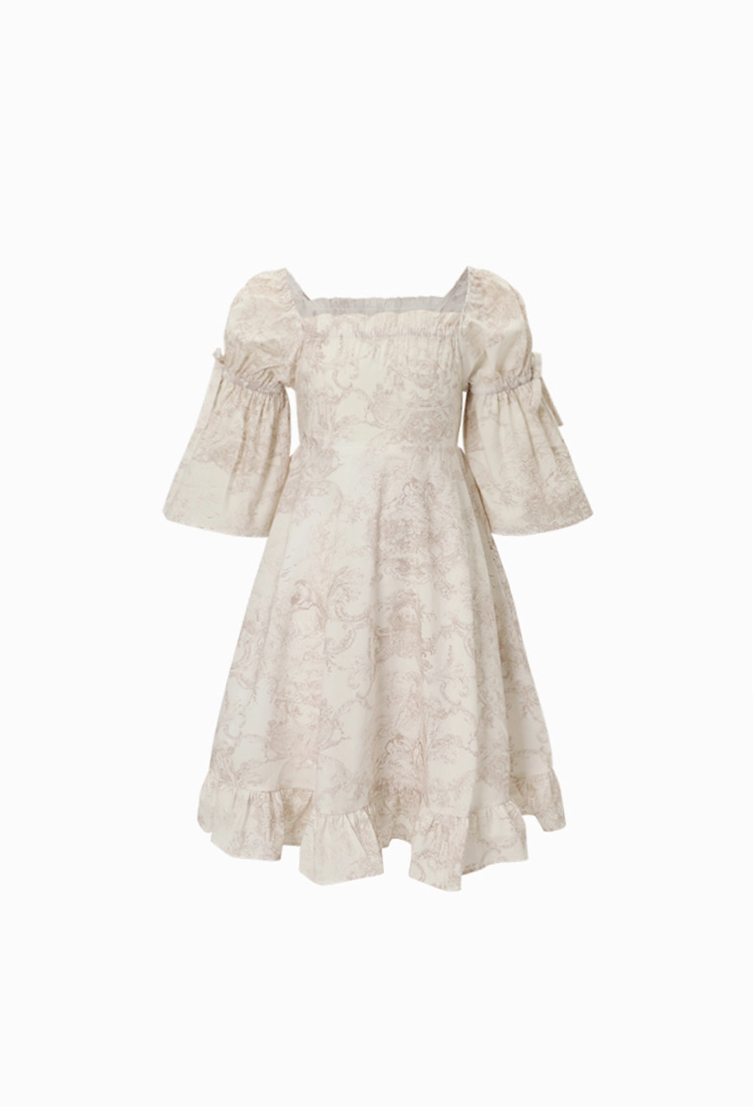 그레이스유 [KIDS] Jane Flare Home Dress (Brown) 상품 이미지 2
