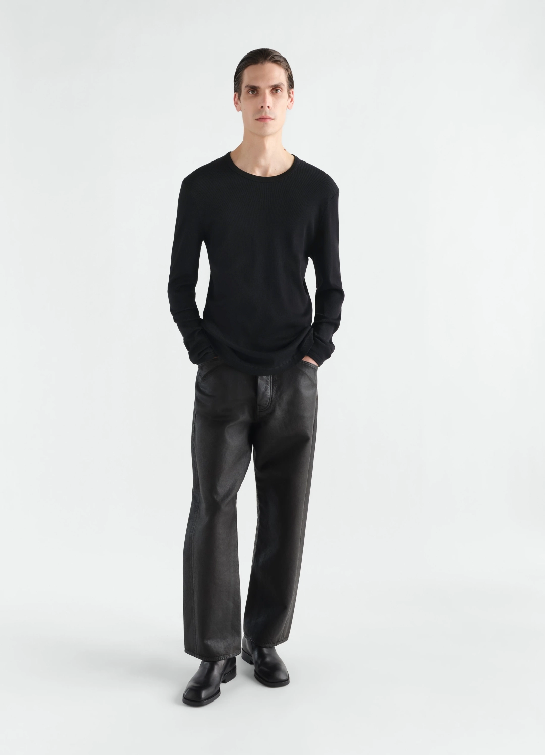르메르 LONG-SLEEVE TOP IN RIBBED JERSEY 상품 이미지 2