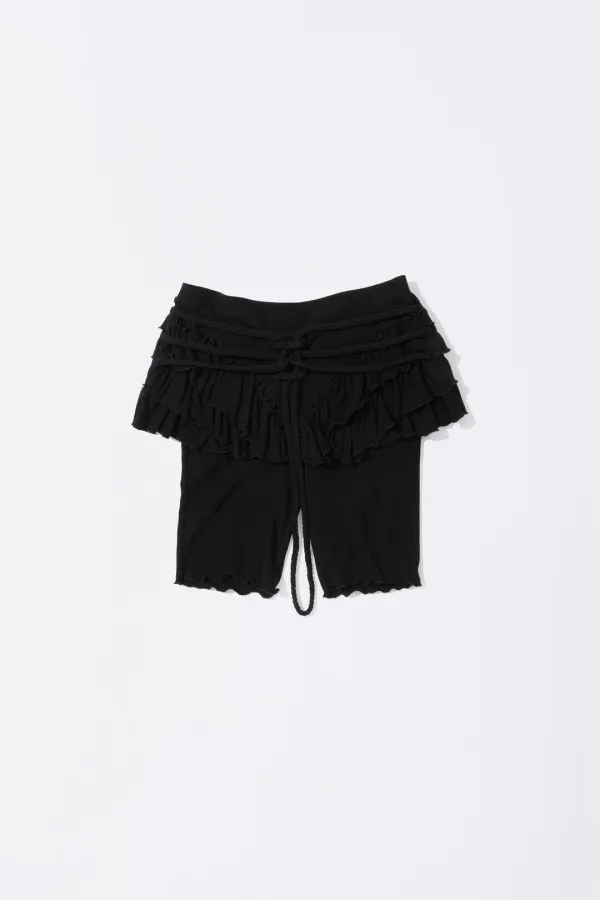 Braided Cottage Skort Black