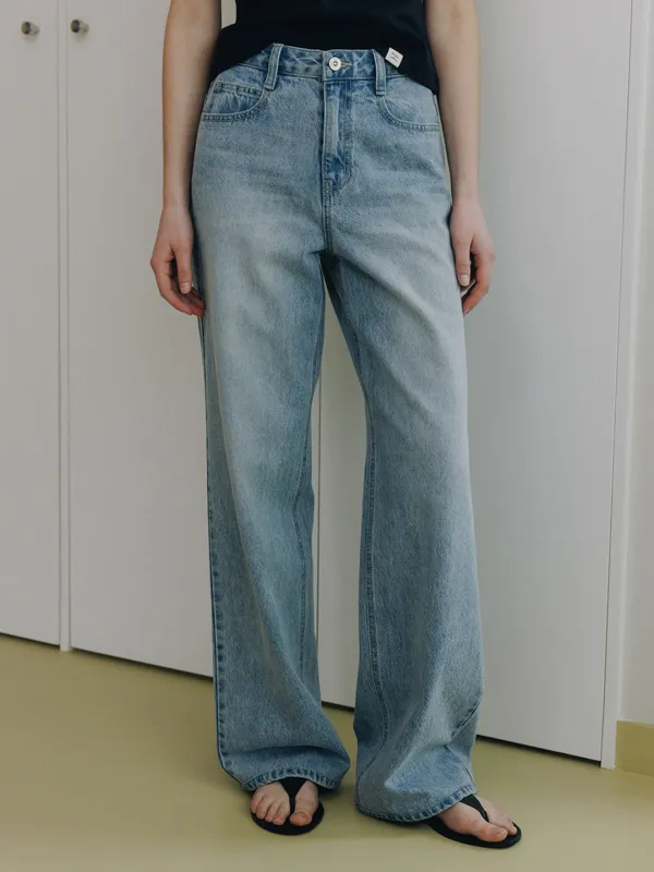 [기장선택] Straight Denim Pants SJ6ML779-AM