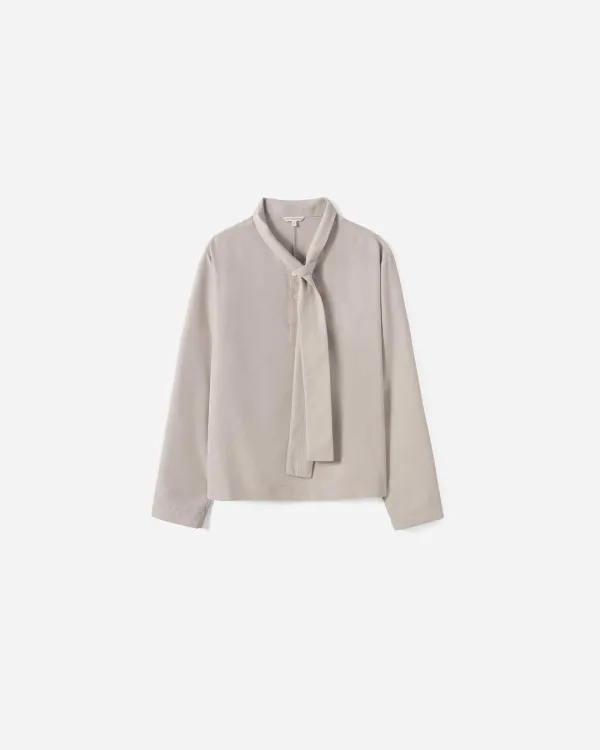 Joseph Roll-Up Tie Blouse
