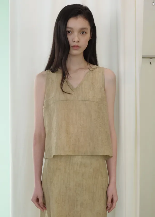 [바로배송] [ 4차 프리오더 ] WASHED WRINKLE TOP [ YELLOW ]