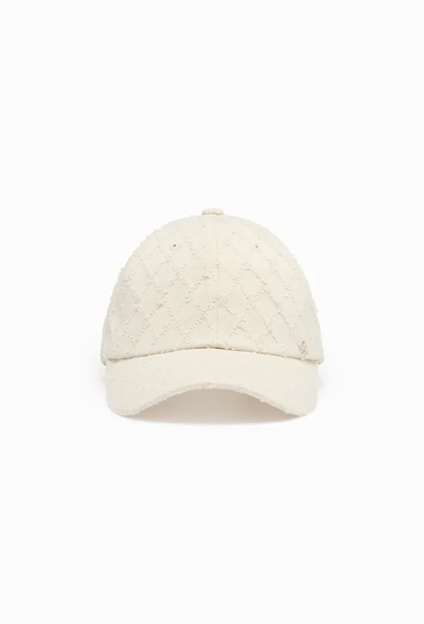 Grace Quilting Ball Cap (Cream)