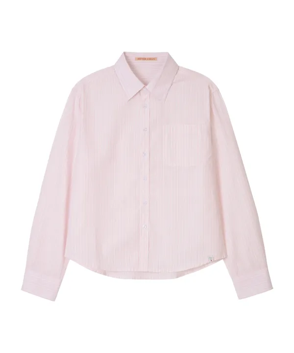Standard Maya Stripe Shirt-Pink