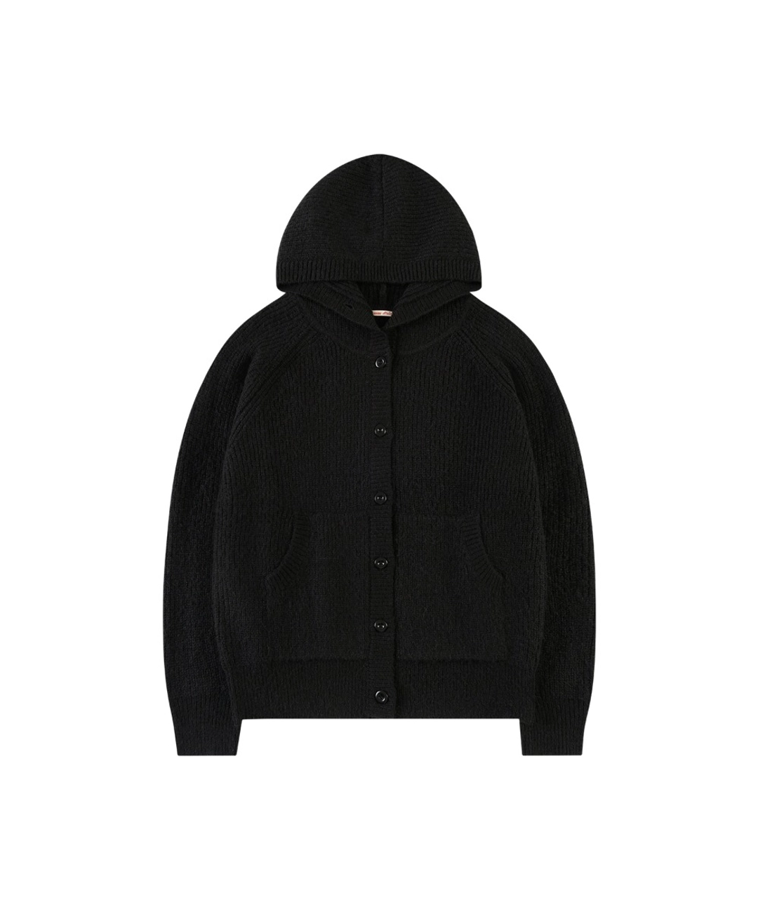 반원 아뜰리에 KN4273 하이넥 후드 카디건_Black 상품 이미지 3