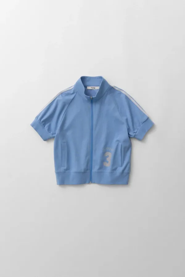 a jersey track top (clear blue)