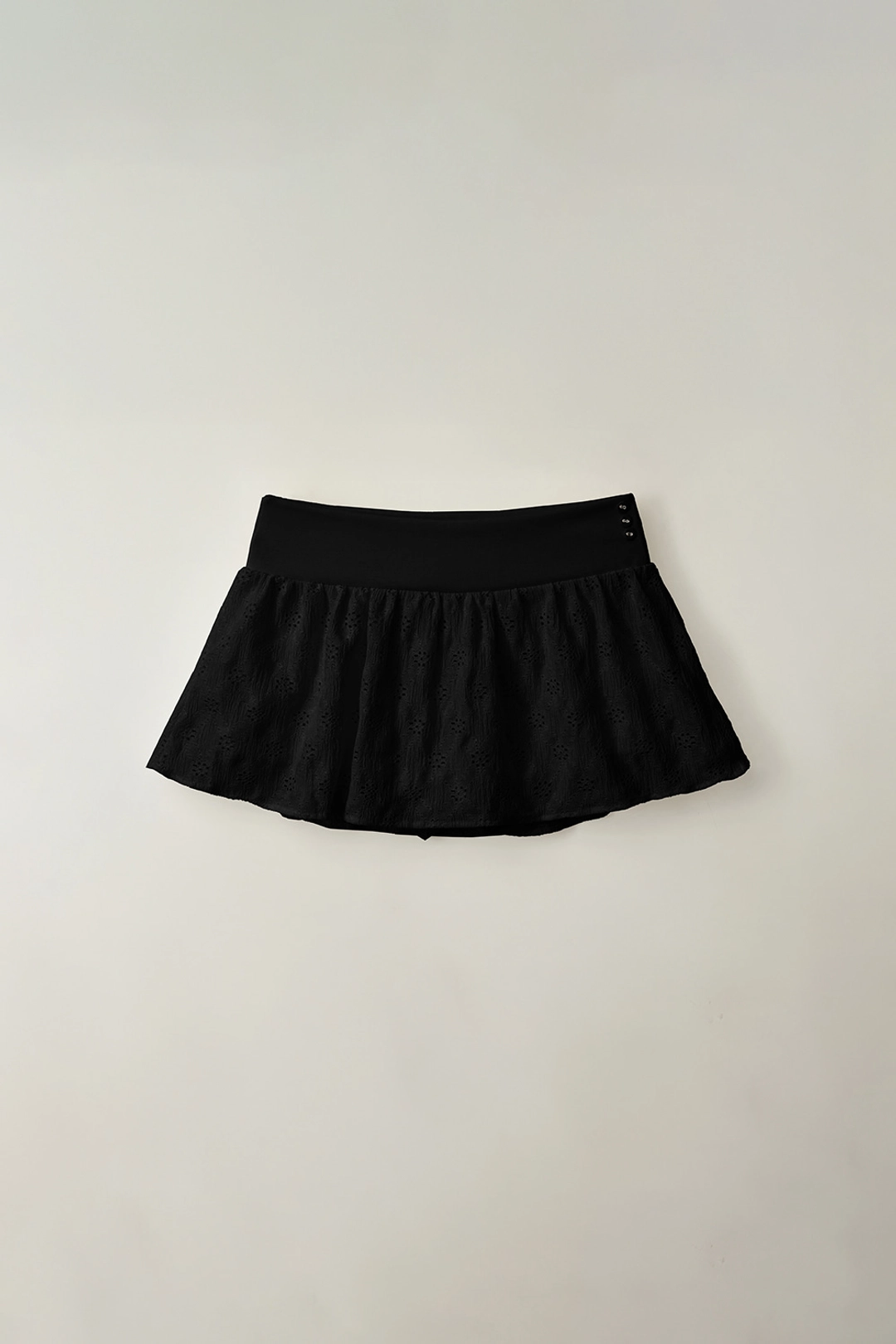 더티스 MINI LACE BUTTON SKIRT PANTS (BLACK) 상품 이미지 3