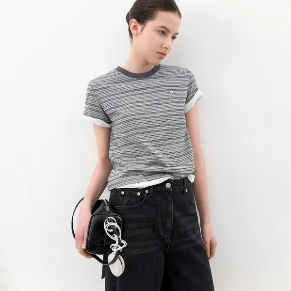 (T-7262)CLASSIC STRIPE SLIM T