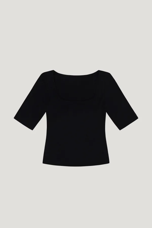 Grace Square Tee (black)