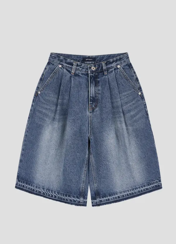 Bermuda denim pants