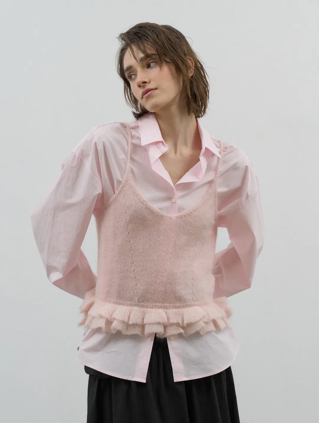 포에토 LIGHT SIGNITURE SHIRTS - PINK 상품 이미지 2
