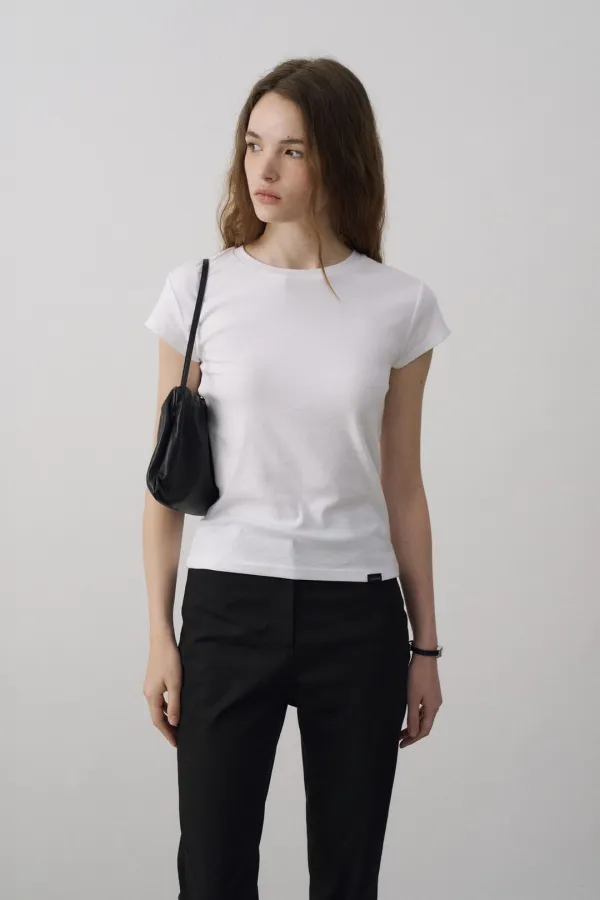 90s Round Cap Sleeve T-Shirt[LMBFSUTT628]-3color