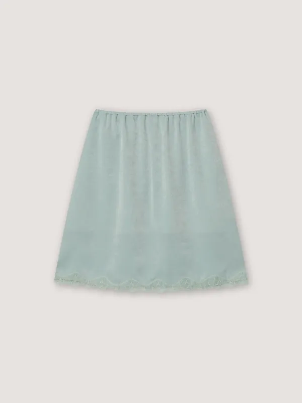 Ponds Satin Skirt - Mint