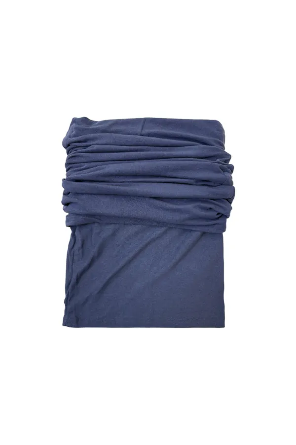 FOLDOVER OFF-SHOULDER TOP (BLUE)