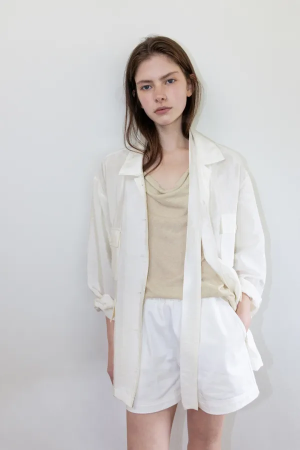 [3rd]  Safari Shirts Jacket_Ivory