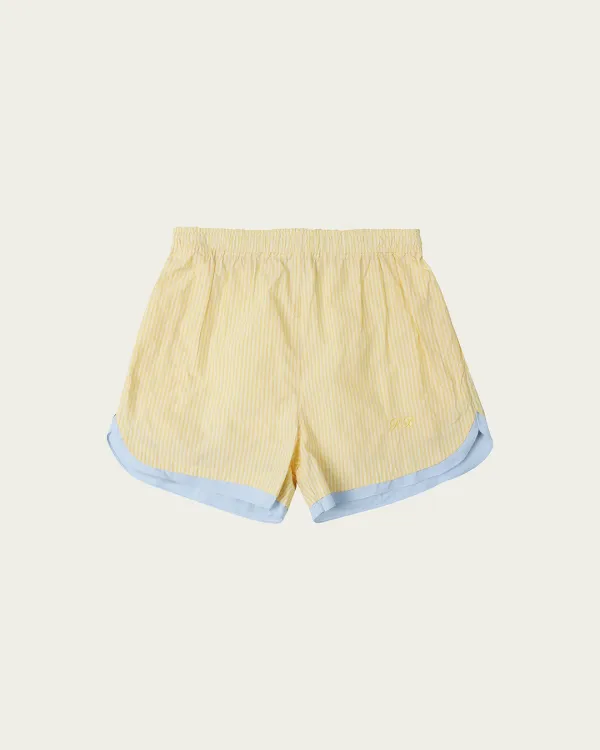 Bagel Shorts - Yellow Striped